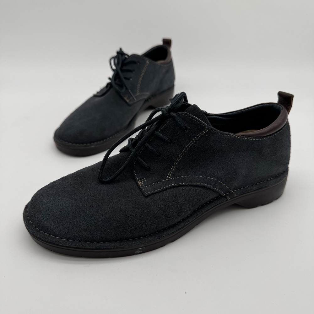 Bass Sassy Navy Suede Leather Oxford Size 7.5 M